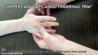 Nippers Age Hole Candid Fingernail Trim with Lucy LaRue