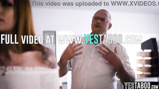 Lascivious redhead cheats on spouse with his large schlong aged stepdad