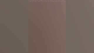 Old and short haired German lady dildoing her muff after a shower