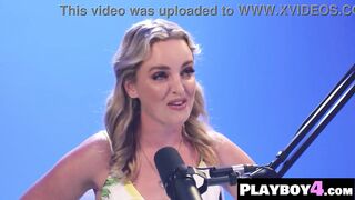 Solo blond pornstar Charlie Forde and slutty mother I'd like to fuck masturbated for Playboy