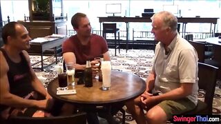 Strangers invited to screw swinger couples Oriental wife in slavery