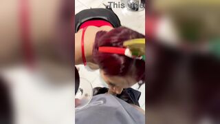 A older couldn't resist and had sex with her youthful godson during Christmas dinner.