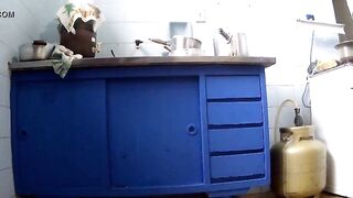 wife teasing deliveryman