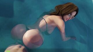 Away From Home Chapter two - 2 MILFs in a Jacuzzi and a Blow job in the Baths