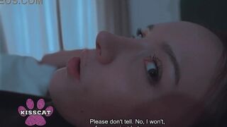 Oops... Step son unintentionally cum in step mama after drilled step sister Polly Yangs in shared couch at night in hotel room