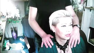 My wife, her pleasing lewd throat and other charms of a older floozy...))