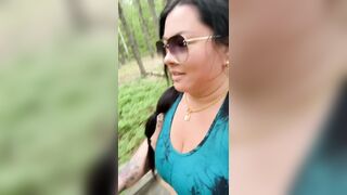 Breasty mother I'd like to fuck Gets Facial From Stranger Outside