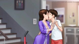 Stepmom in love makes love ALL day in each pont of time this babe can to her stepson - summertime saga