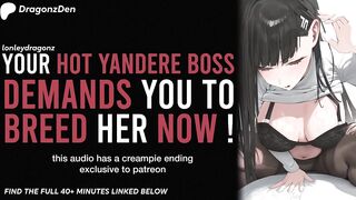 YOUR YANDERE BOSS DEMANDS U TO BREED HER NOW - Erotic Audio Roleplay ASMR MOST EXCELLENT AUDIO PORN EVER