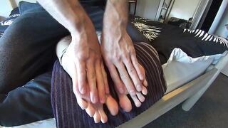Favourable Step-Son Makes Stepmom’s Insanely Soft Wrinkled Soles SUPER Ticklish With Peculiar Lotion