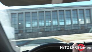 Risky Public Sex: Sexy German Brunette hair mother I'd like to fuck with Fake Breasts