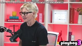 Octavia Red sexy masturbation for Playboy after interview with Bree Mills