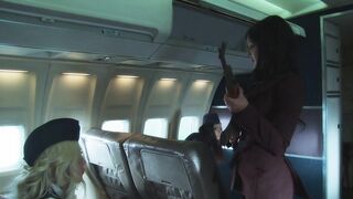 Briana Blair And Jasmine Jolie Bang In Their Fishnets In 1st Class