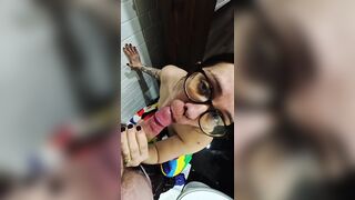Hawt Latin chick mother I'd like to fuck Sucking Knob and Taking a Facial in the Baths