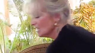 Breasty aged likes youthful dick