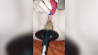 Hear my groans as I climax with my rose and sex machine