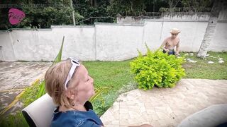 Perv Grandma Hires Youthful Gardener and Ends up Banging Him Hard in the Butt