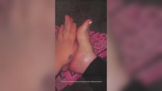 oiled feet?