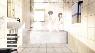 that guy bangs that in her washroom