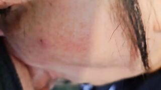 Savannah sucking my dong in Walmart washroom