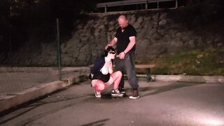 Kinky Aged Likes Play in Nylons with Strangers in Public