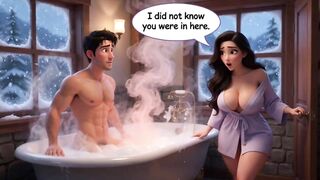 Kevin finds excitement with his stepmother during a lengthy winter absence (AI generated)