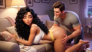 Stepfather Lastly Gives In to Years of Wish for His Stepdaughter’s Flawless Big Round Backside (AI generated)