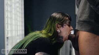 TheArtemixx - ArtemiXXX Catches Rosa Rouge Cheating With Blind Smack Test, Pounds Her Vagina