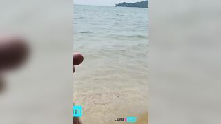 Look at me on the sex public beach club