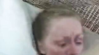 Naughty Cumslut Doggy Style Facial