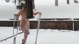 Shibari in the snow!