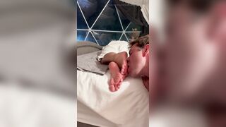 Late Night Fleshly & Relaxing Foot Worship From My Daughters Boyfriend (Preview)