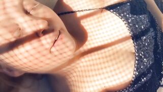 Masturbating Outside on the Balcony