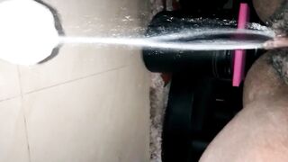 large black void urine glass overflow