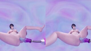 Bayonetta getting banged by sex-toy machine 4K VR