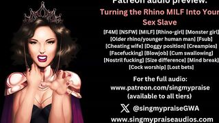 Turning the Rhino mother I'd like to fuck Into Your Sex Thrall erotic audio preview -Performed by Singmypraise