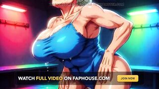big beautiful woman GILF Chicks Locker Room Animation