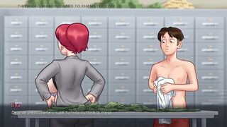 Amoral Exhibitionist Stepmom Wanted To Do It In The Office - Summertime Saga