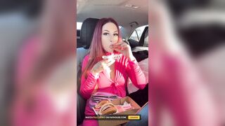 See Me Eating My Much loved Fast Food in the Car