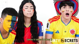 WE WAGER A SOCCER MATCH AGAINST SOME SPANISH FEMALE FANS AND ENDED UP SCREWING THEIR BOOTIES