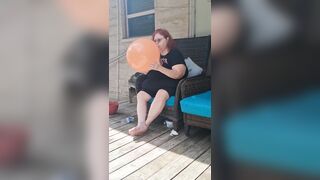 Large Cutie Nurse Vicki Has a Request to Blow up a Giant Balloon