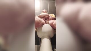 Nasty Cutie in Public Restroom
