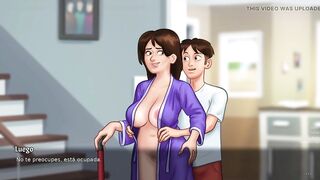 Nymphomaniac stepmother using her sex thrall for her fun however that babe desires - SUMMERTIME SAGA