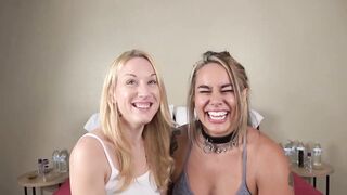 Despairing Amateurs Misty Riley Dakota and Misty get their constricted snatches pounded hard by large white dick
