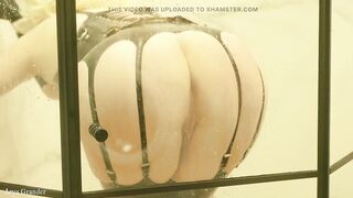 Golden-haired excited mother I'd like to fuck latex twat masturbation and squirt