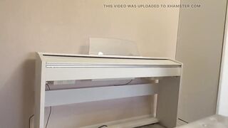 A Intimate Piano Lesson with a mother I'd like to fuck Teacher Became Very Wicked
