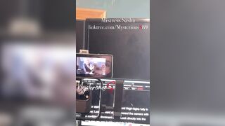 Caught by Mistresse Sissy Spouse Crossdress Cum Eating (Phone POV Teaser For FRIDAYS Recent Movie)