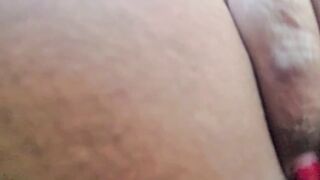 Thick Black mother i'd like to fuck public snatch play in parking lot