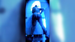 Blue hardcore electronica dance raunchy play dance bare