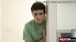 MILFON.com presents: Double mother I'd like to fuck Trouble In The Gym - Starring mother I'd like to fuck Ryan Keely & Richelle Ryan & Ricky Spanish